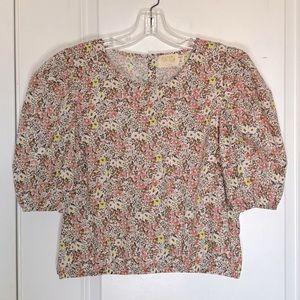 Nation LTD Floral Blouse - Pink, Yellow, White